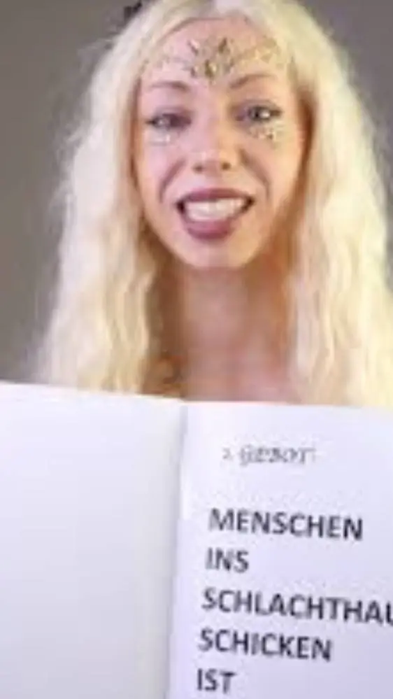 ai character: MillitantVeganerin background