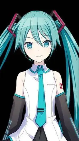 ai character: Hatsune miku background
