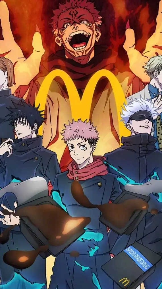 ai character: jjk mcdoodles background