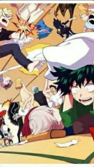 ai character: MHA boys sleepover background