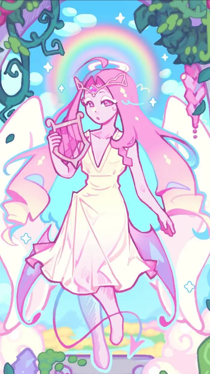 ai character: eternal sugar background