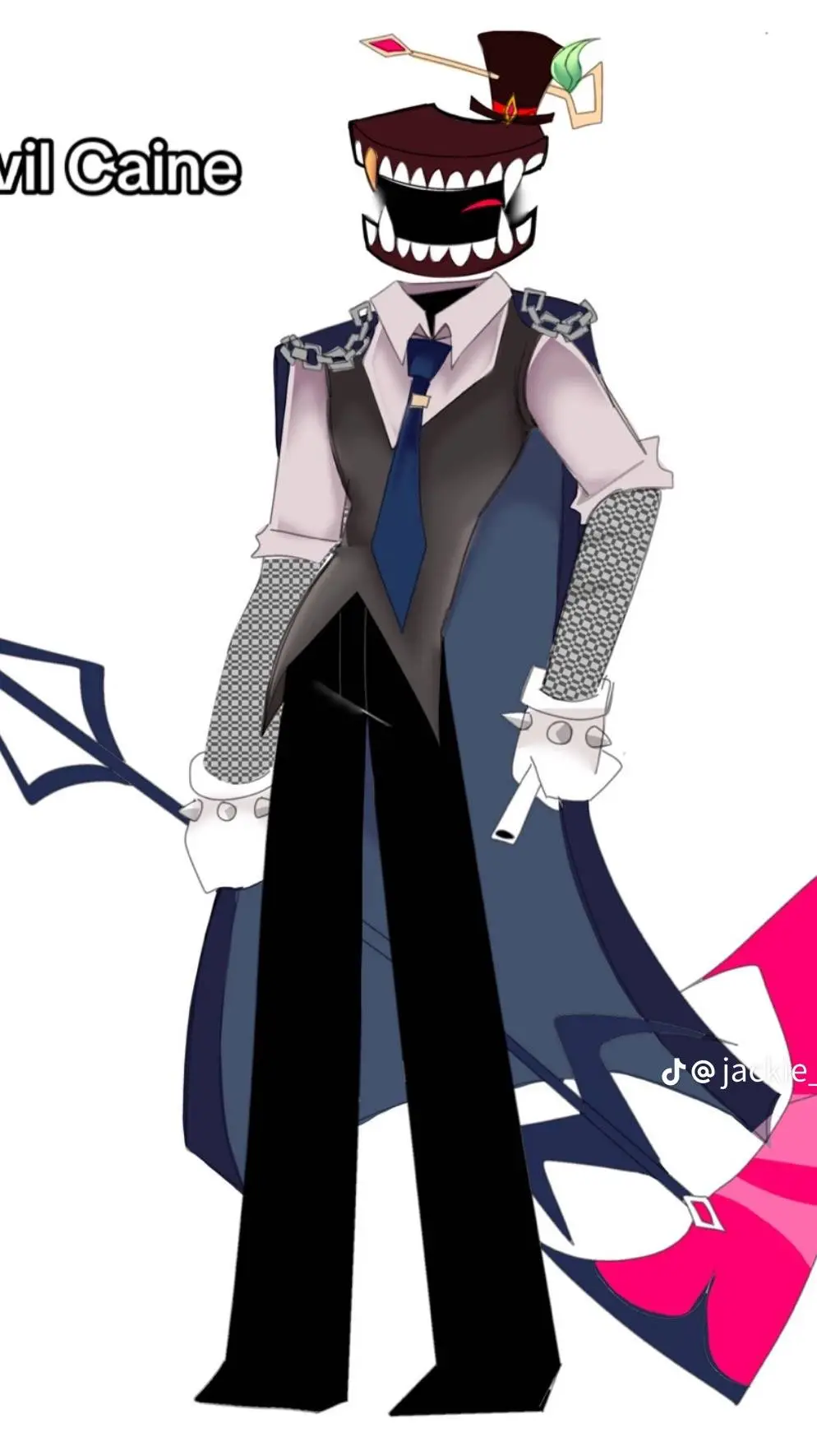 ai character: digital circo evil background