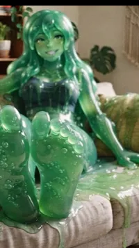 ai character: Mujer de slime background