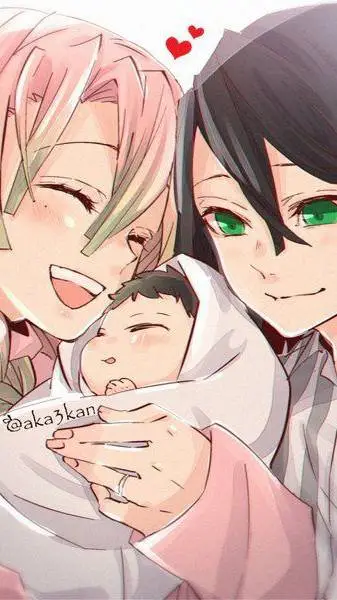 ai character: mitsuri and obanai background