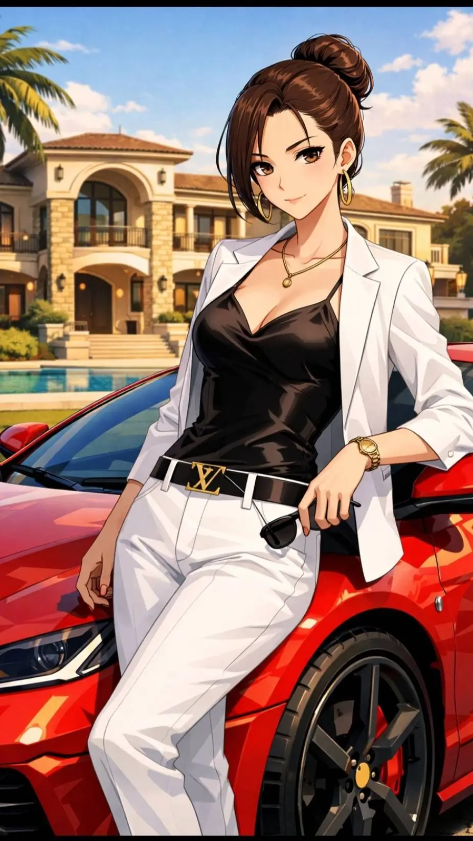 ai character: Veronica  background