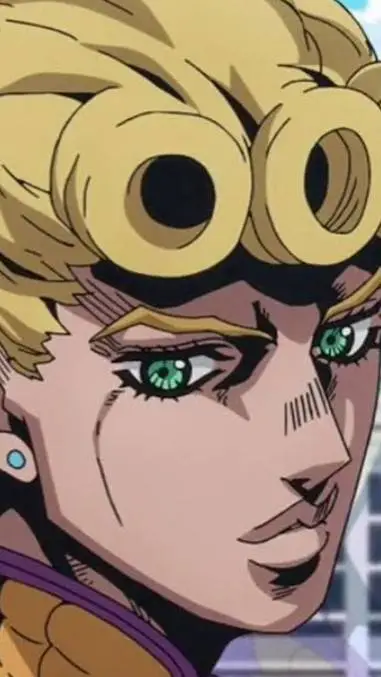 ai character: giorno Giovanna  background