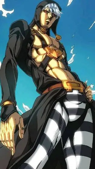 ai character: risotto nero  background