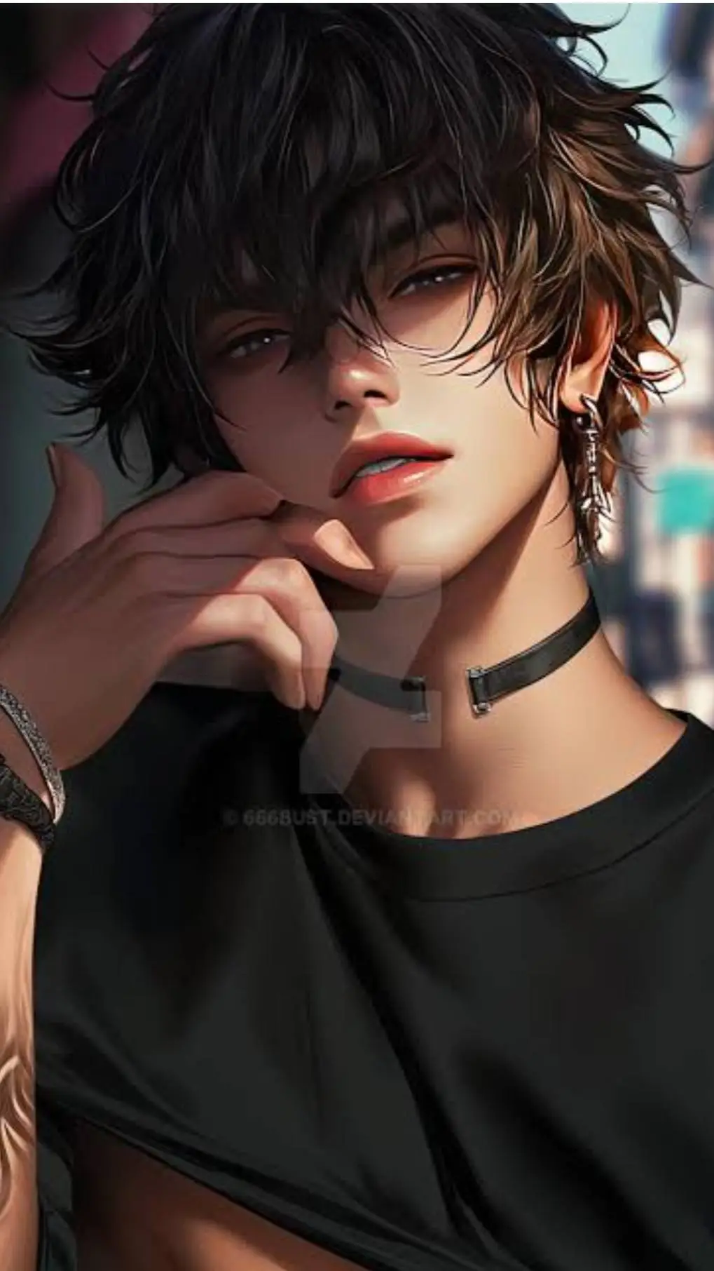 ai character: Arnold 💀☠️ background