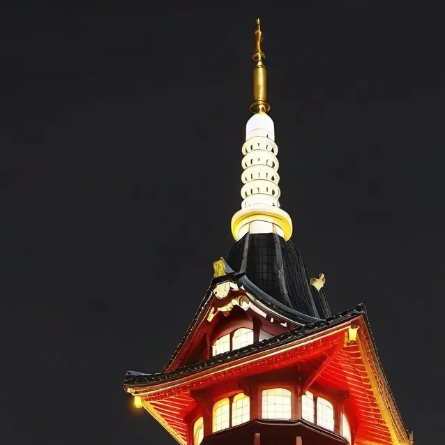 chat with ai character: japan tower