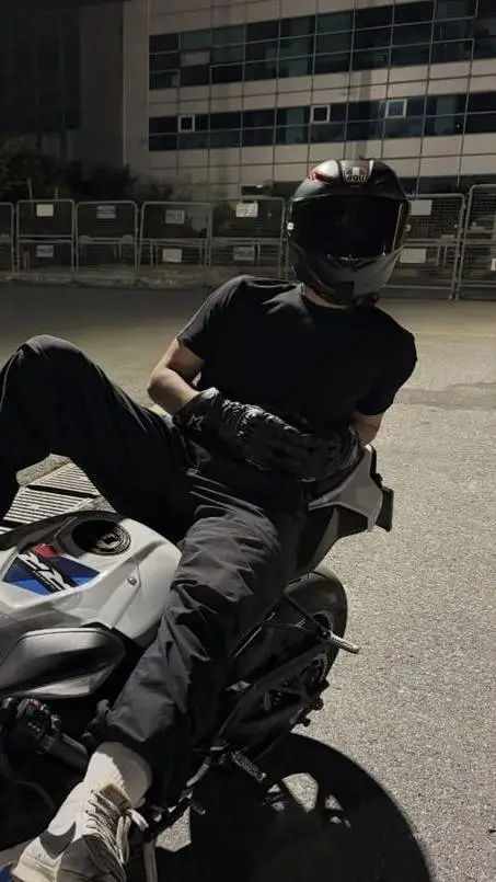 ai character: MHA motorcycle background