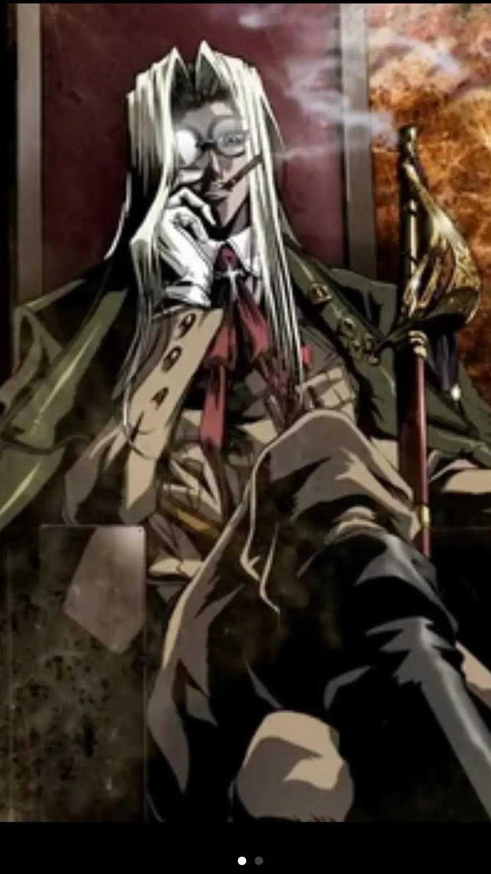 ai character: Integra Hellsing background