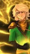 ai character: Grean and Yellow background