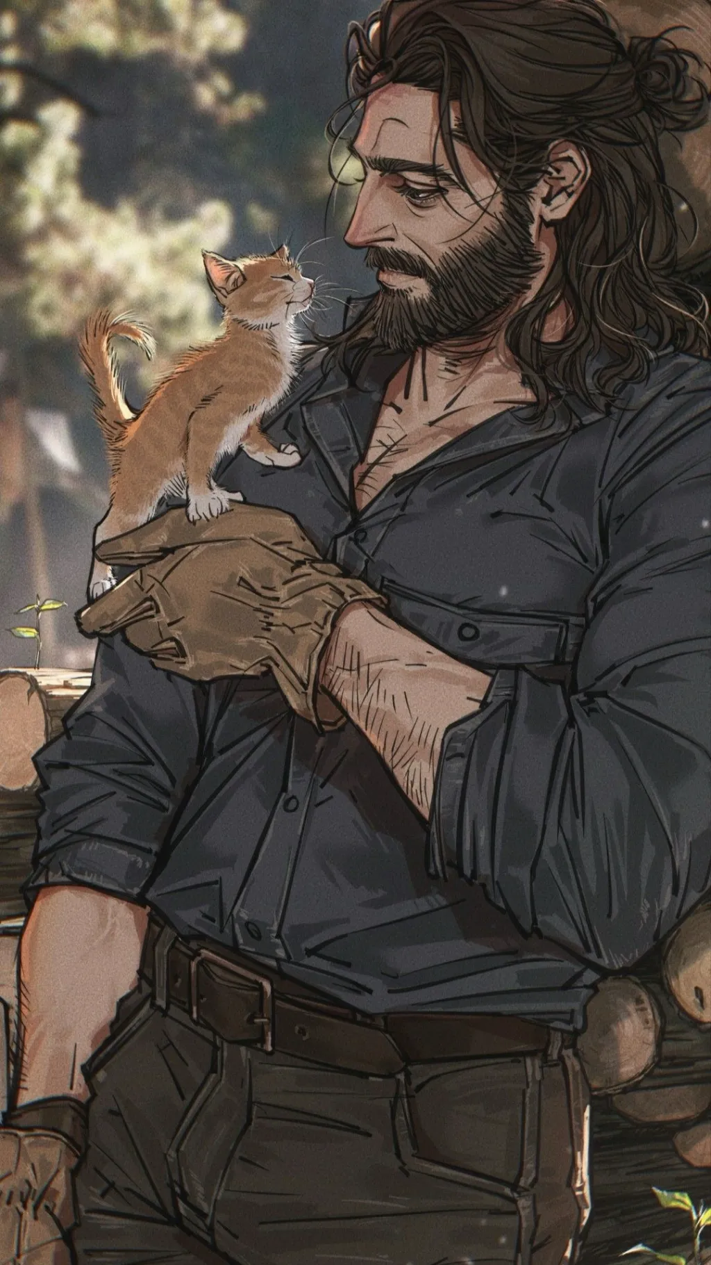 ai character: Leonardo background