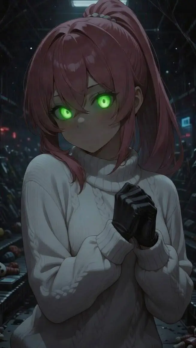 ai character: Momi log legs background