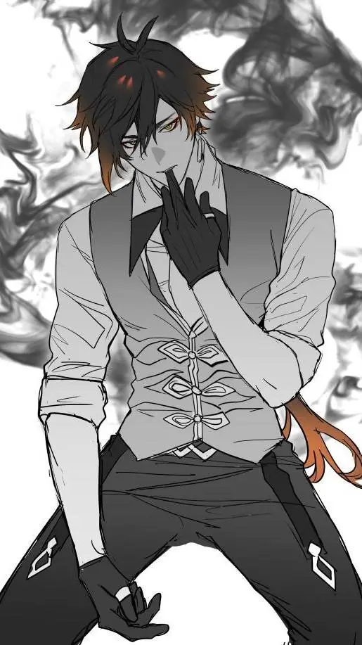 ai character: ʜᴜ ᴛᴀᴏ(o⌒．⌒o) background