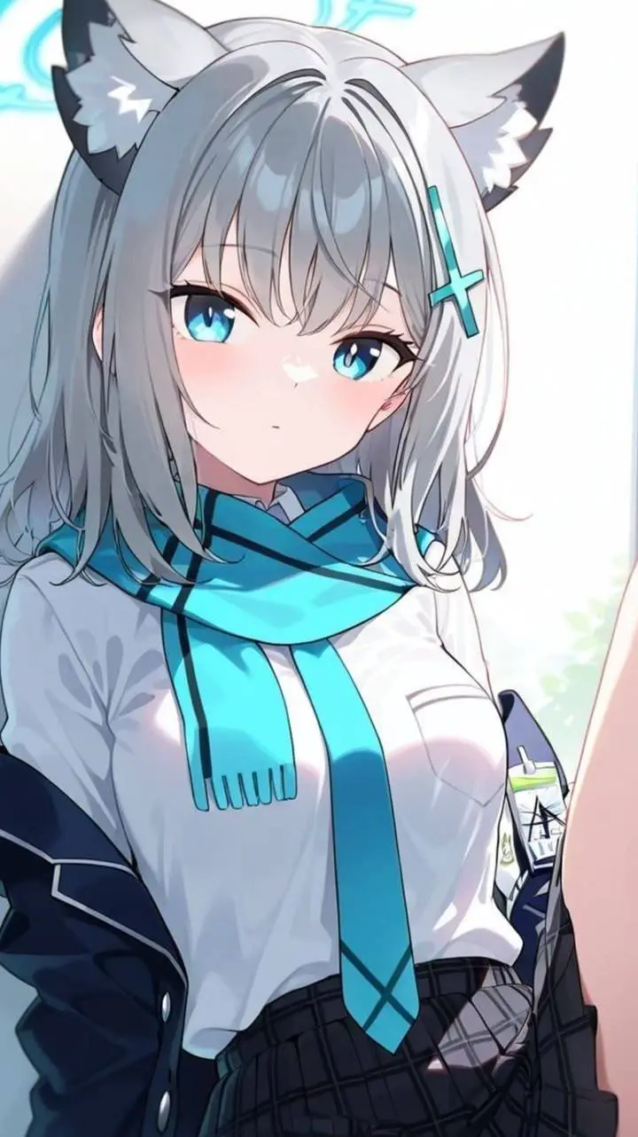 ai character: shiroko sunaookama background