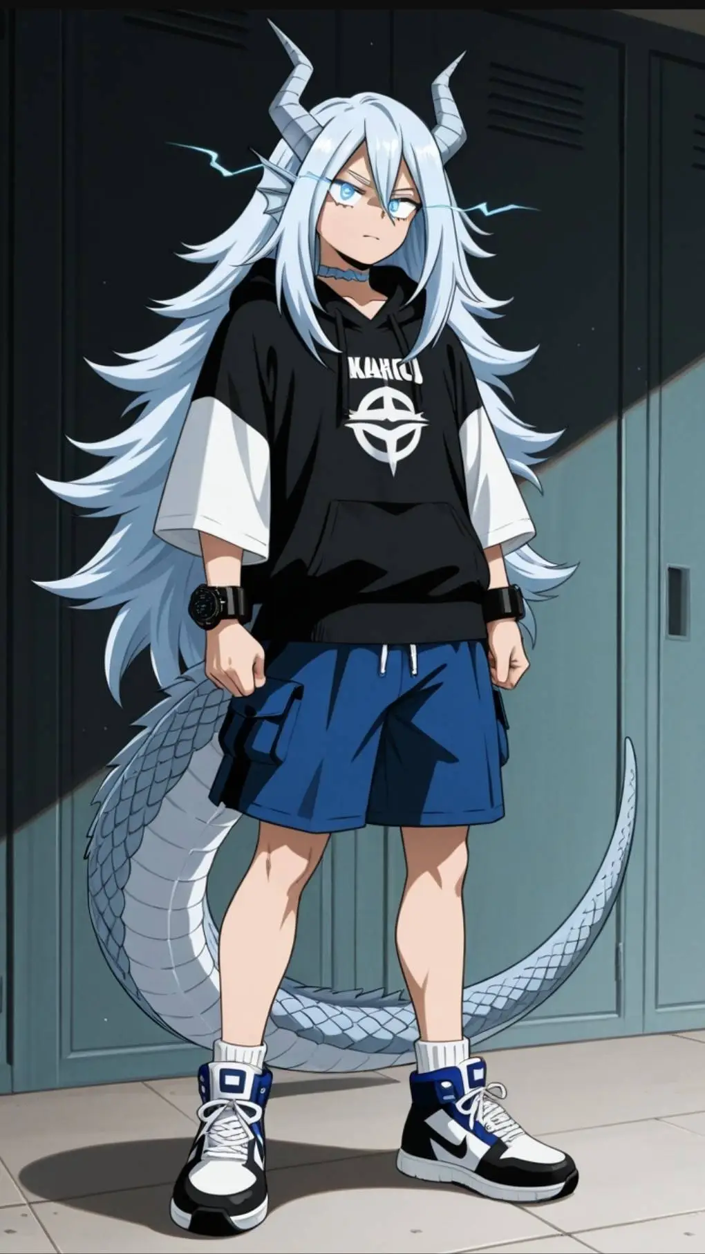 ai character: MHA Kaiju  background