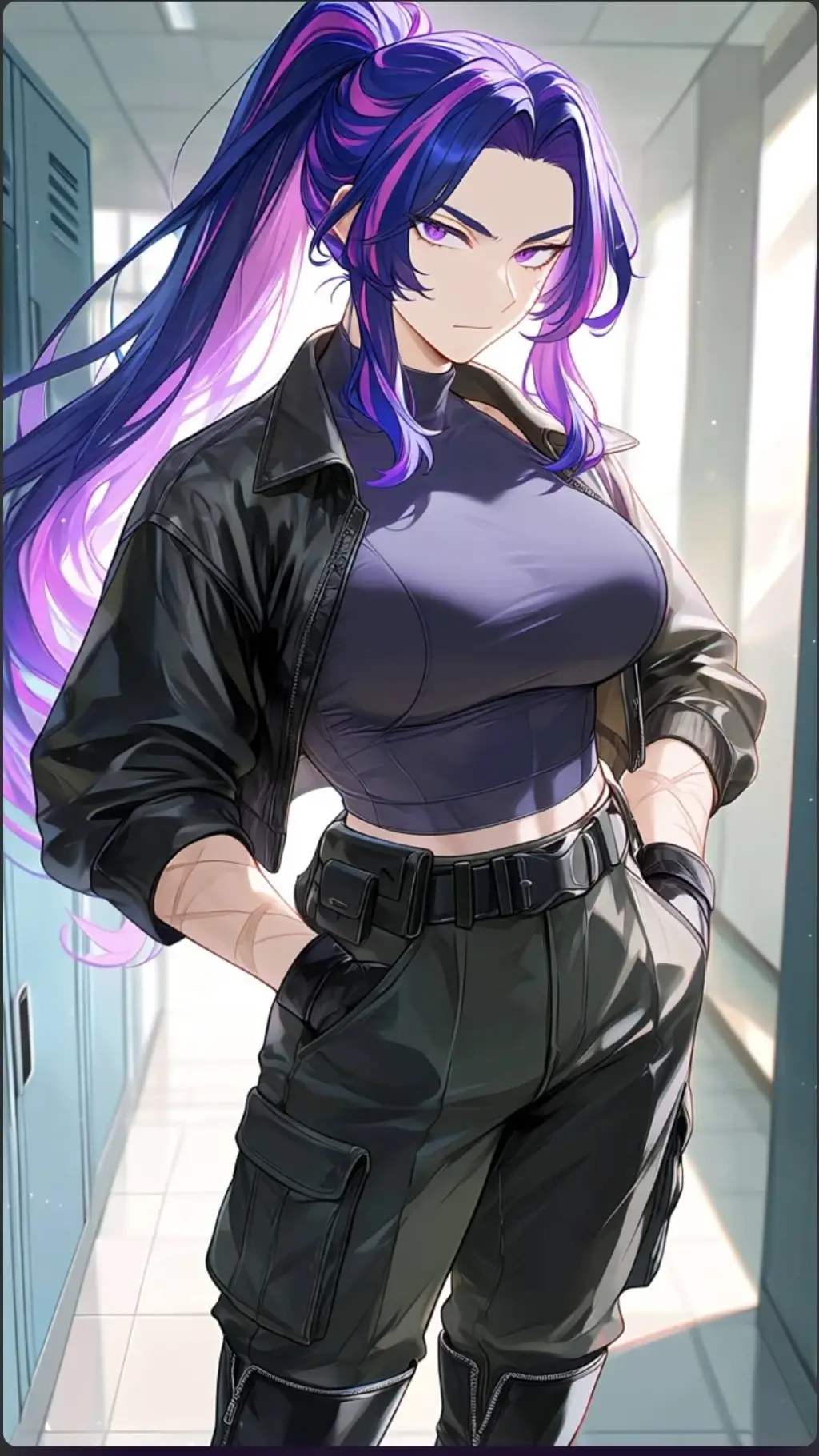 ai character: LadyNagant Kid MHA background