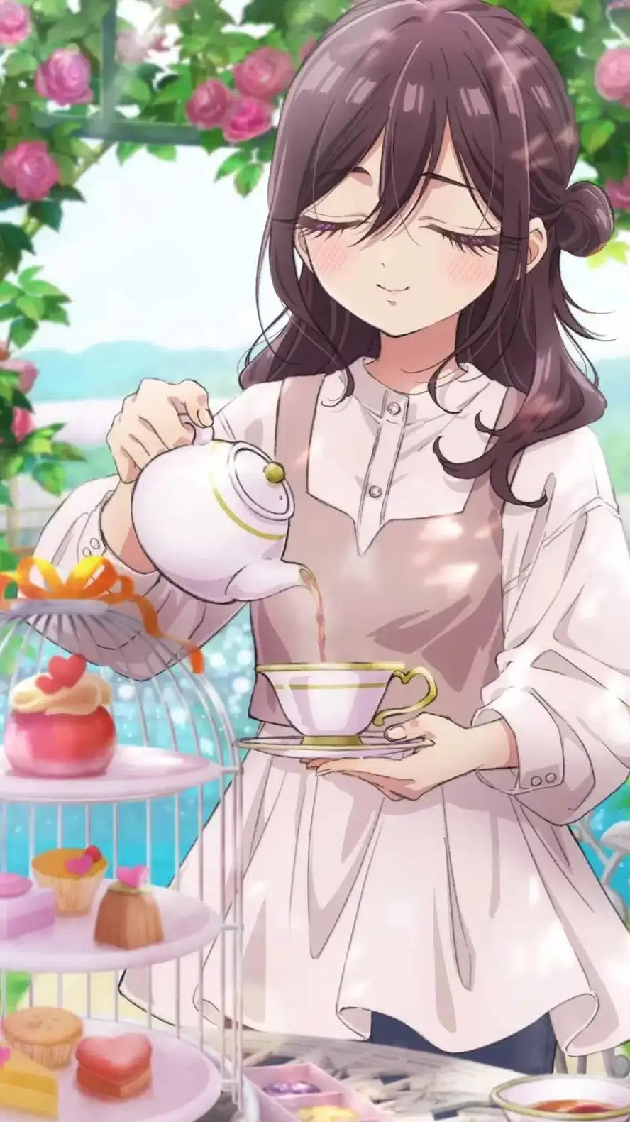 ai character: mei meido. background
