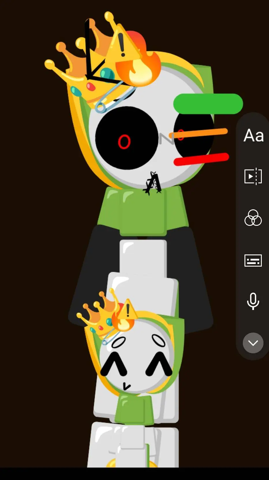 ai character: Emoji cats background