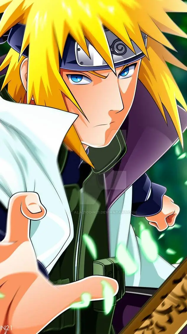 ai character: Minato namikaze  background