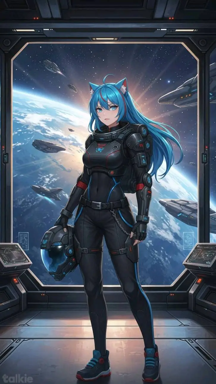 ai character: 🩵 Azere kamakaze❤️ background