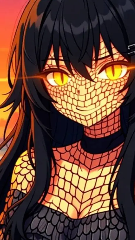 ai character: 🌋Tyranara🦖 background