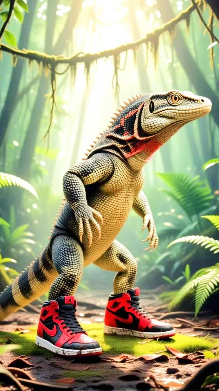 ai character: 🌴T.A.W.O.K🌴🦎 background