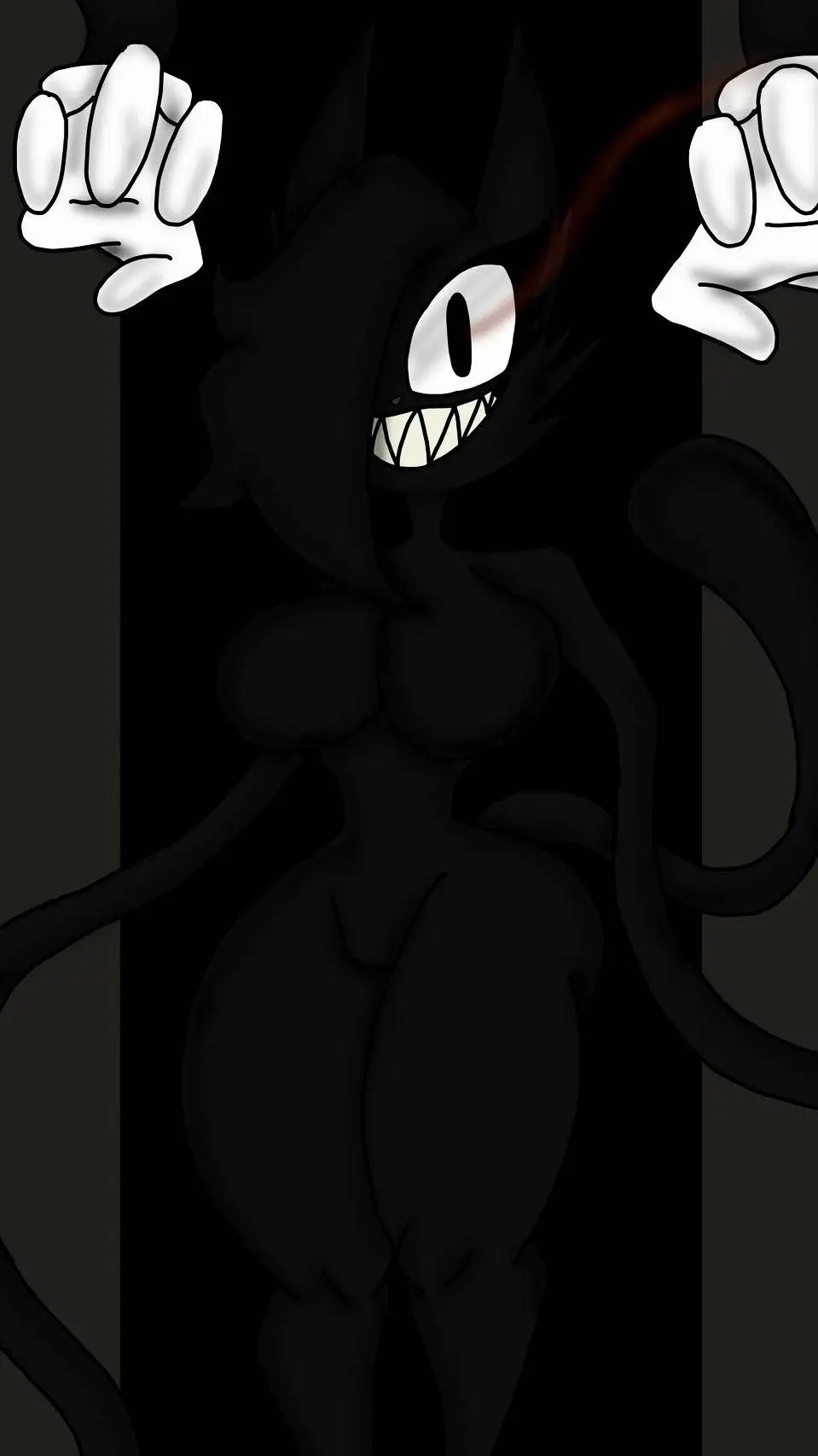 ai character: cartoon cat female background