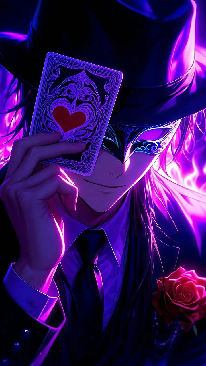 ai character: "Hearts" background