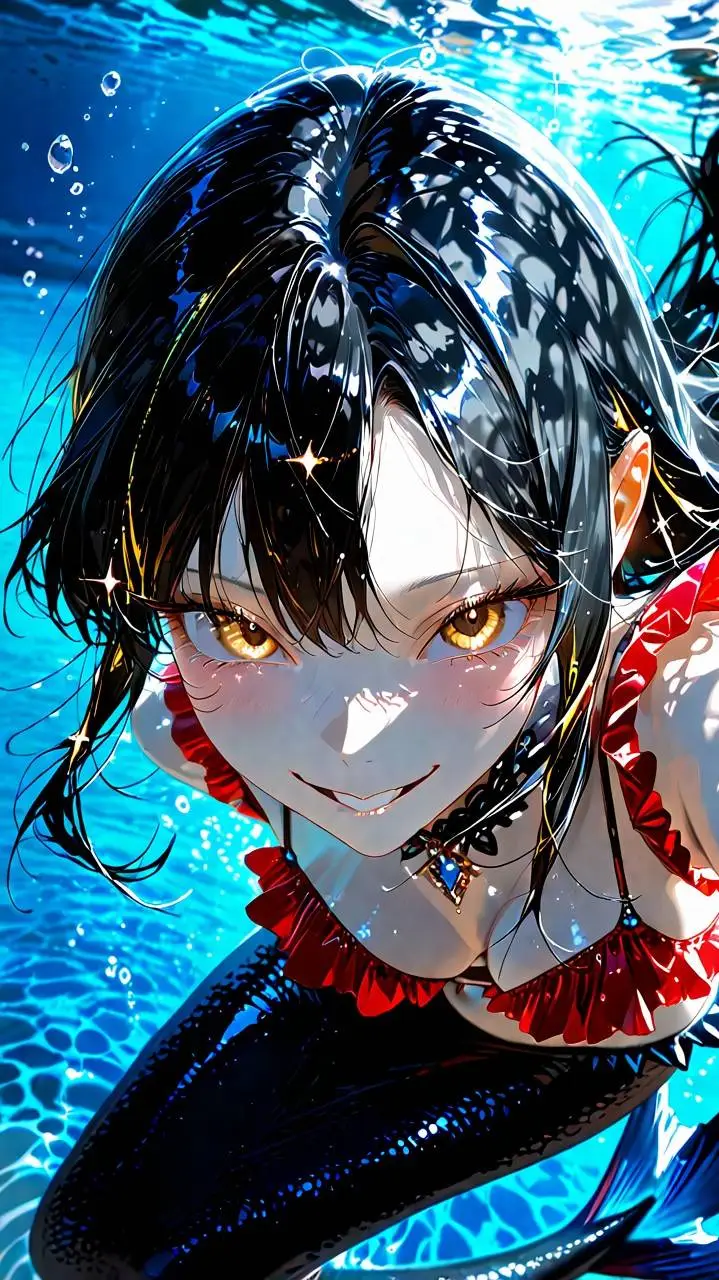 ai character: Aquamarina Seaw background