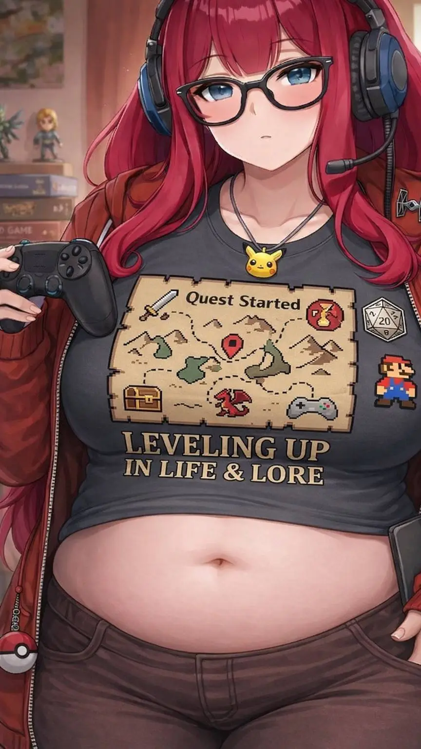 ai character: amber background