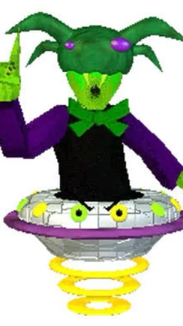 ai character: Alien hall monitor background
