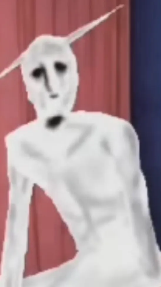ai character: Sitting man  background