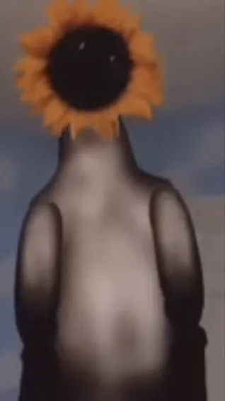 ai character: Sun flower background
