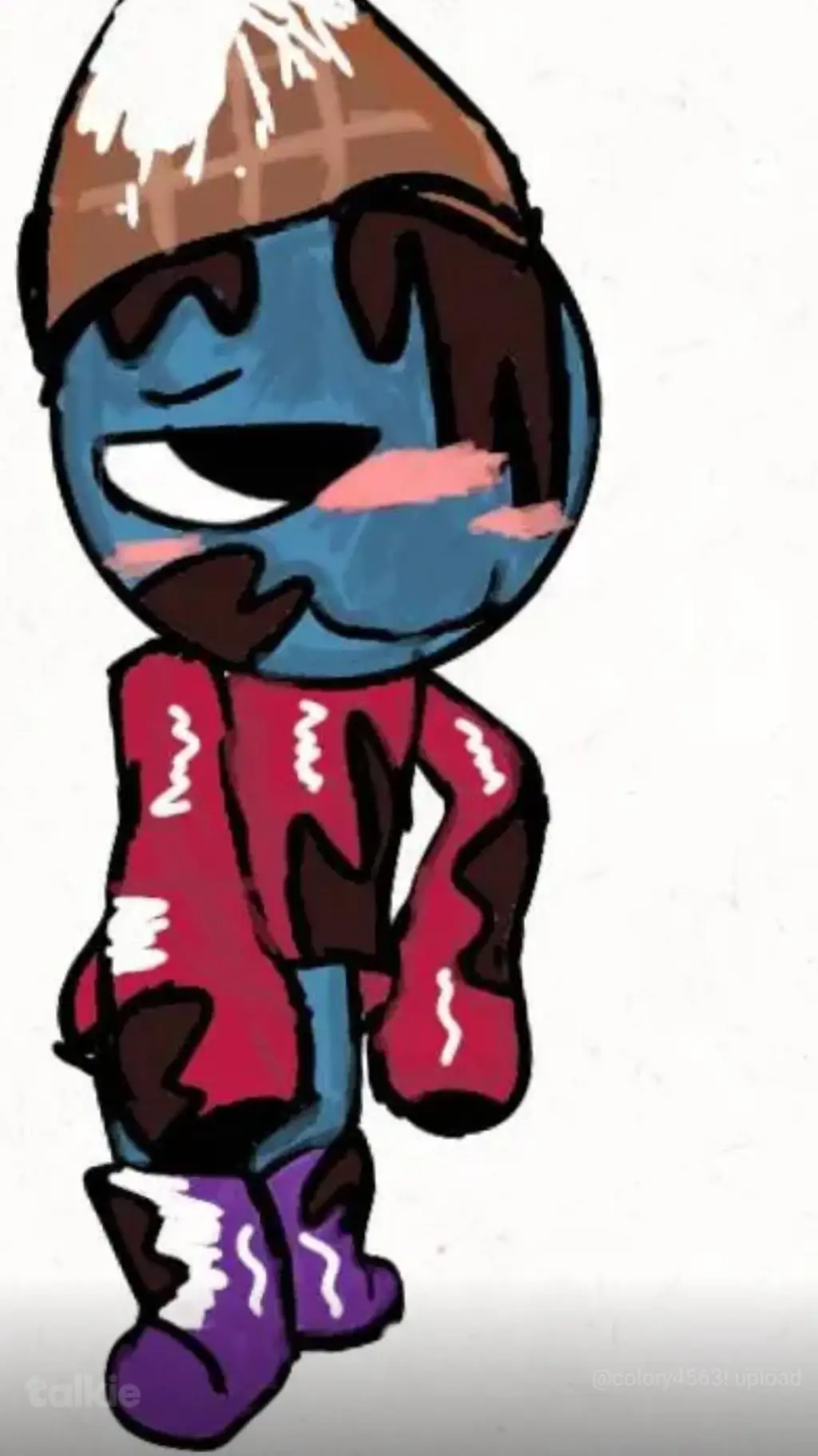 ai character: sleepy colory background