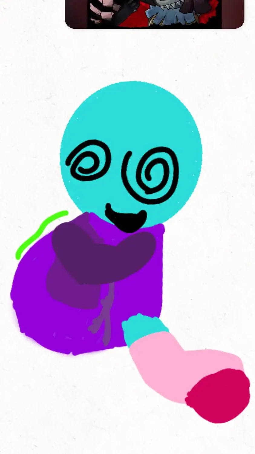 ai character: far colory background