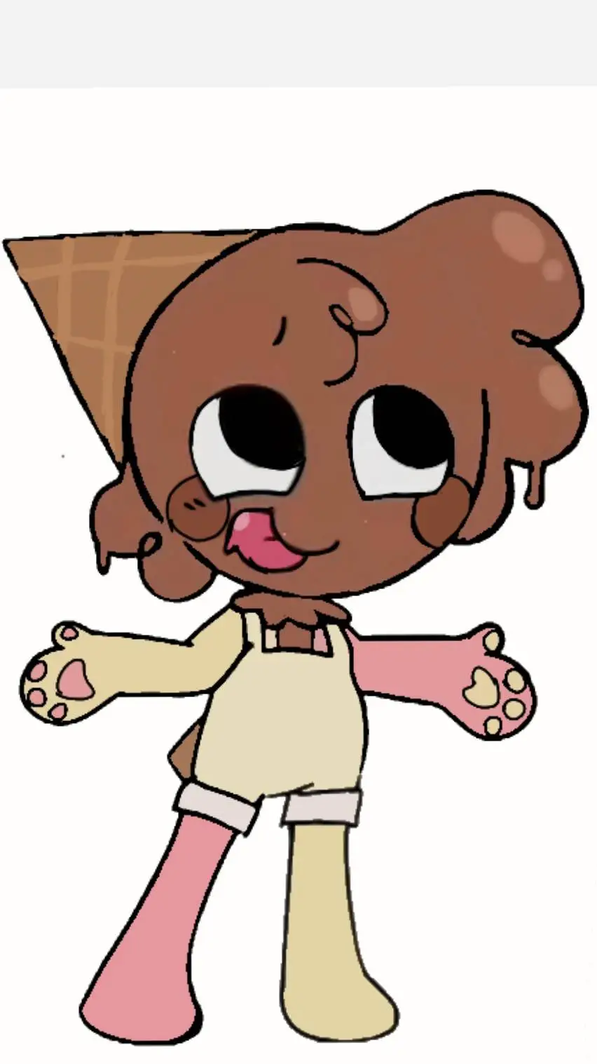 ai character: creamy background