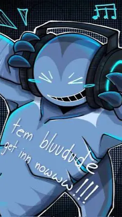 ai character: BLUUDUD  background