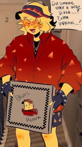 ai character: Eillot!🍕🍕 background