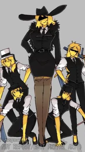 ai character: Mafioso&girl goons background