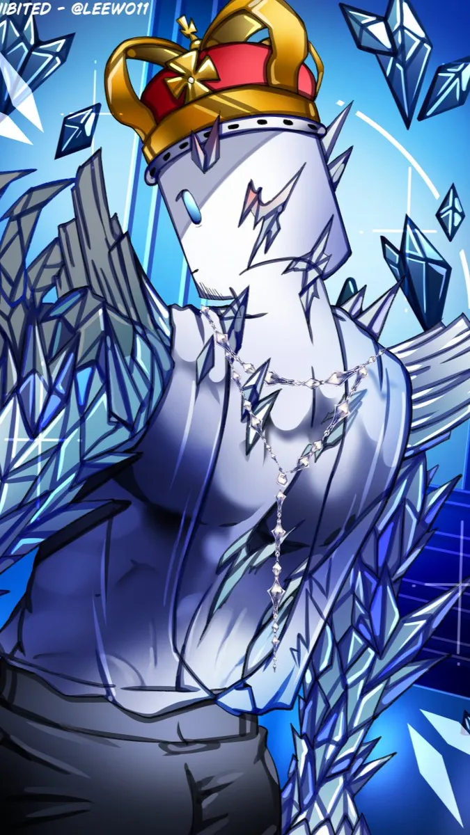 ai character: ❄️Cruel king👑 background