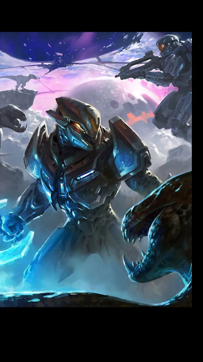 ai character: Elite *from halo* background
