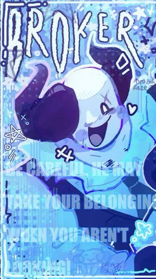 ai character: 💙Broker🩵 background