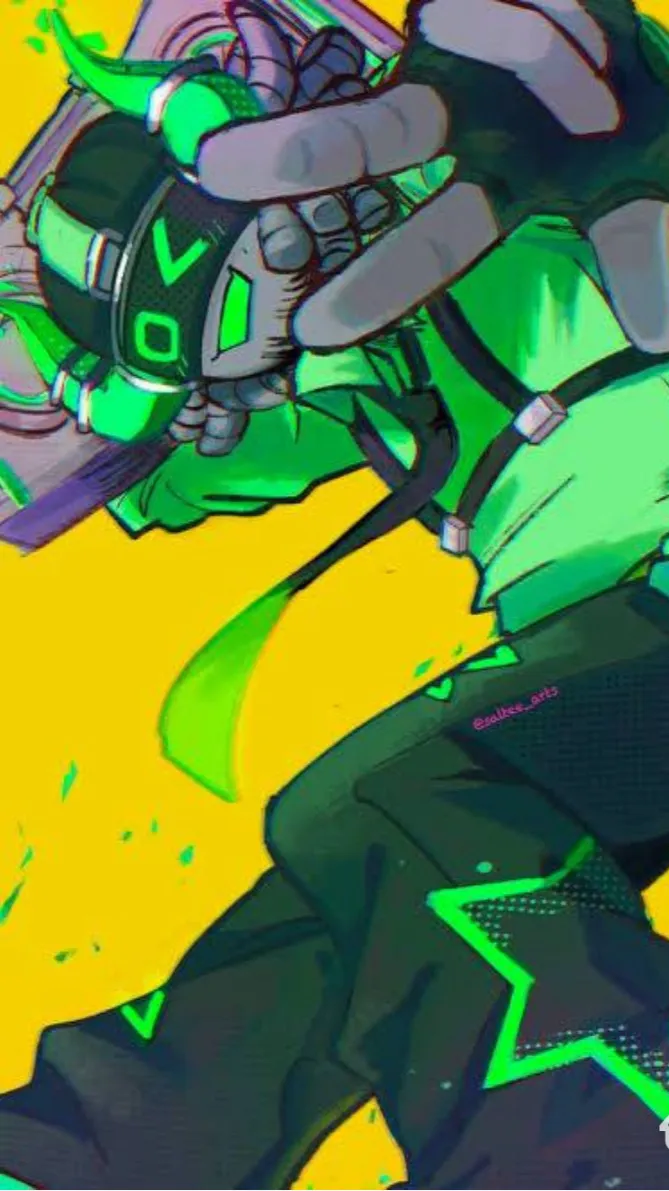 ai character: Boombox💚📻 background