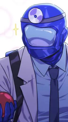 ai character: 🩺Blue💙 background
