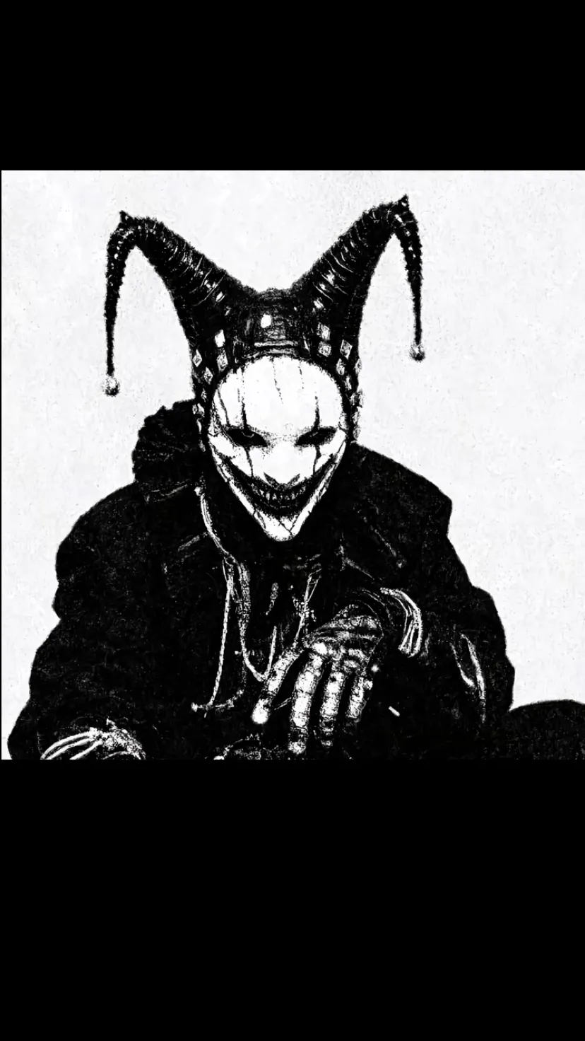 ai character: Creepy clown background