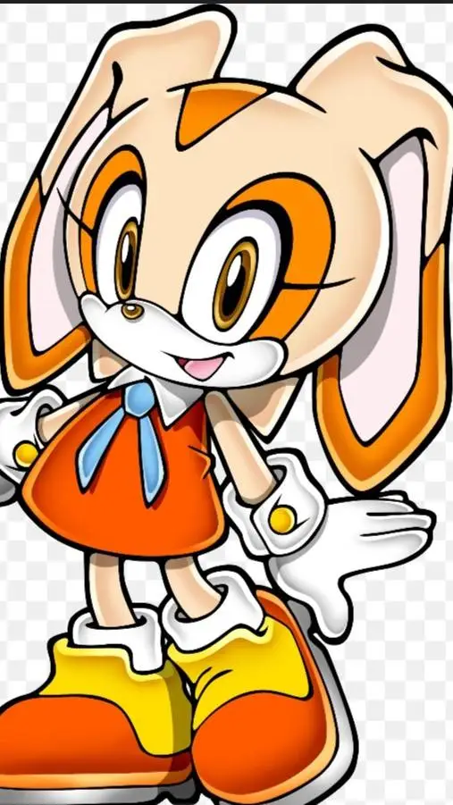 ai character: cream the rabit  background
