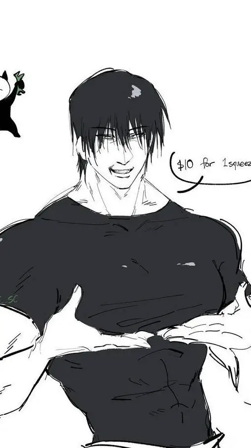 ai character: Toji x simps background
