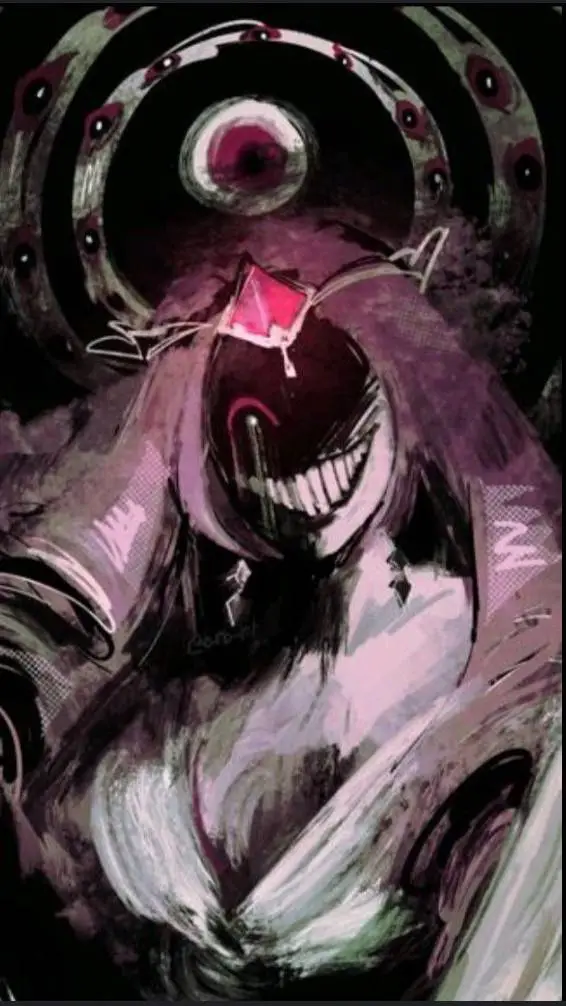ai character: Crk analog horror background